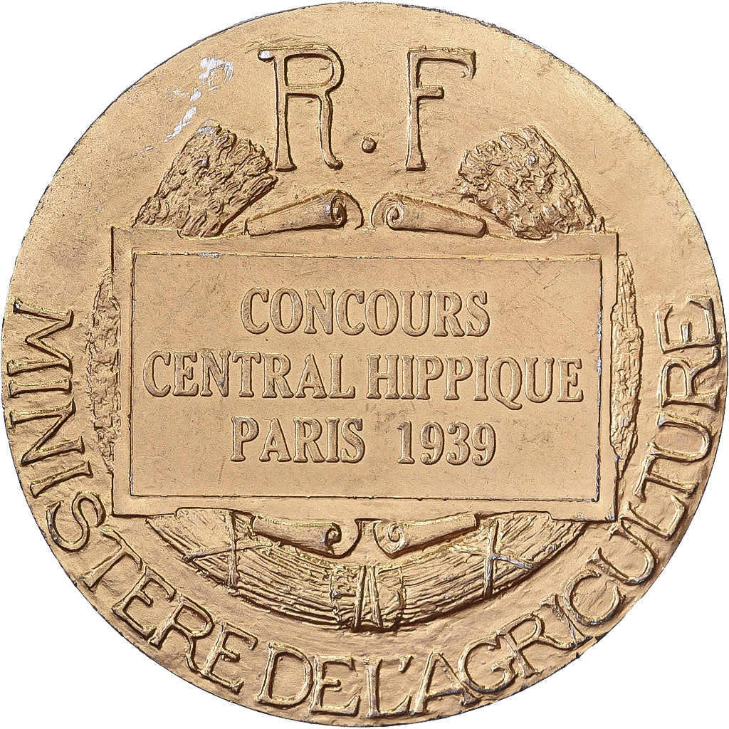 Francia, medaglia, Concours Central Hippique de Paris, 1939, Vermeil, Bouchard