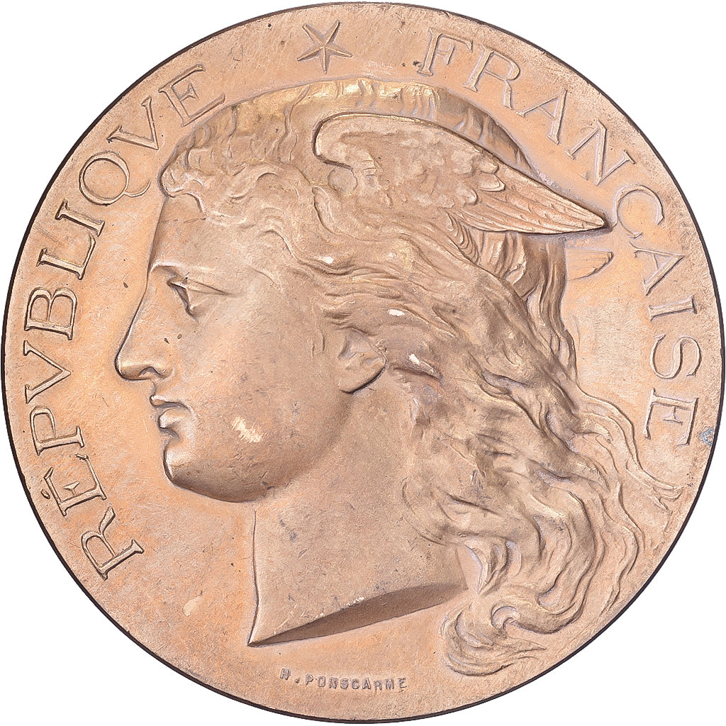 France, Medal, Exposition Universelle, Chevaline et Asine, 1900, Bronze