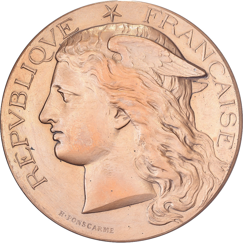 France, Medal, Concours Regional Hippique de Bordeaux, 1884, Bronze, Ponscarme