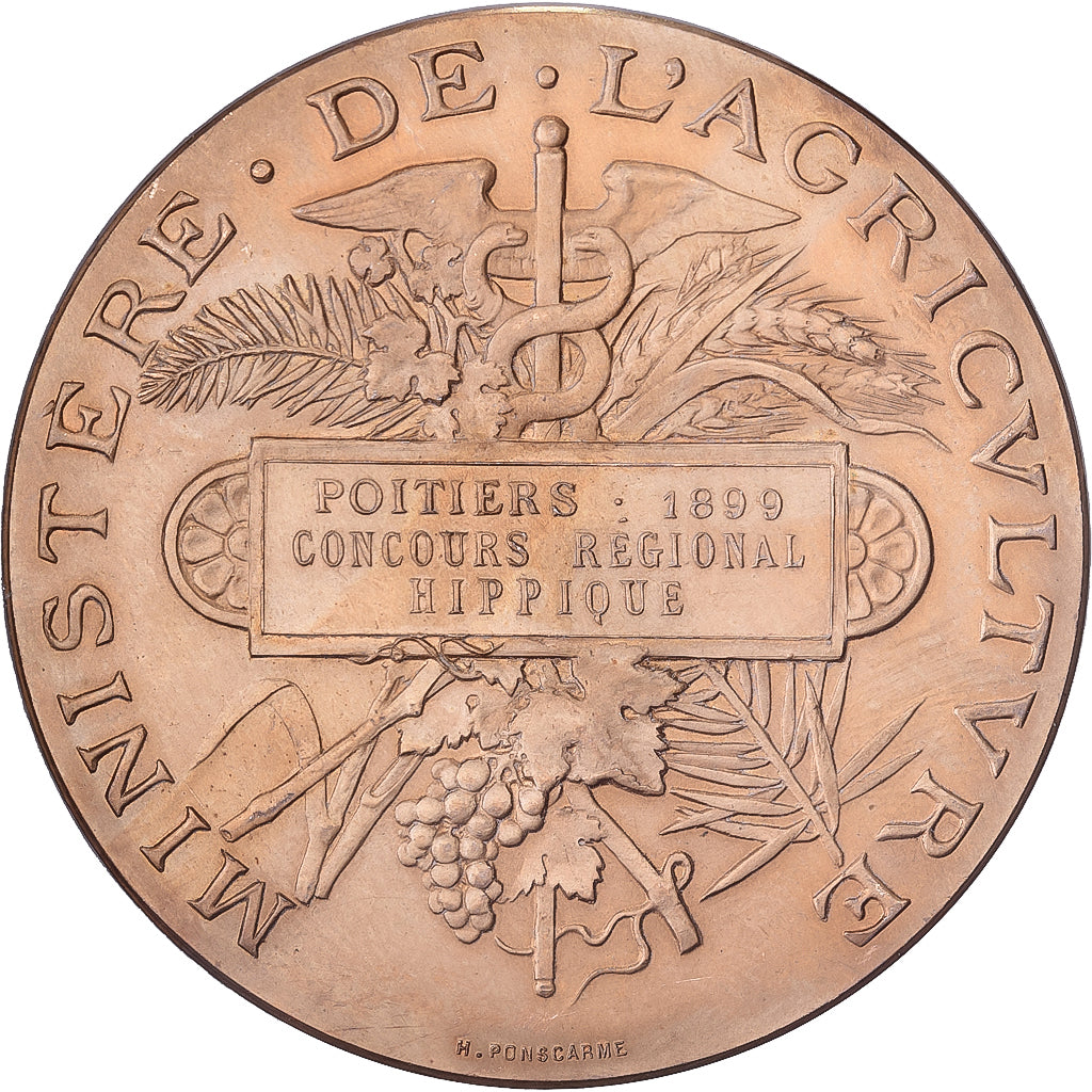 Francja, medal, Concours Régional Hippique de Poitiers, 1899, Brązowy