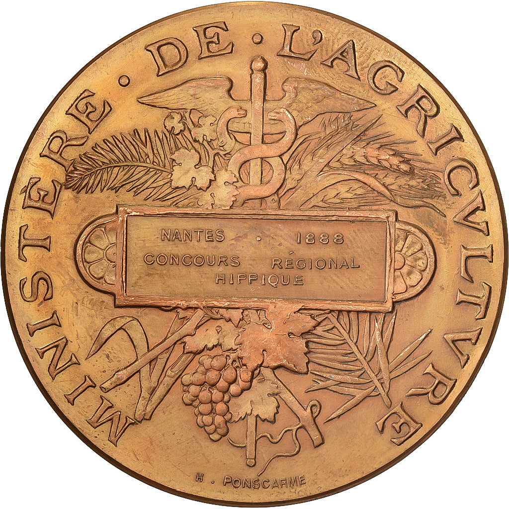 Francja, medal, Concours Régional Hippique de Nantes, 1888, Brązowy