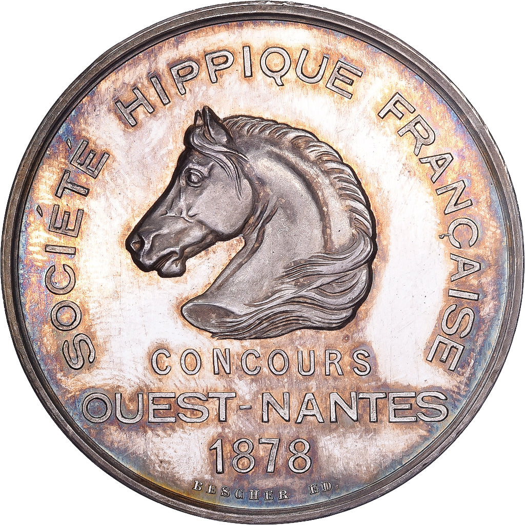 Francja, medal, Société Hippique Française, Concours Ouest-Nantes, 1878