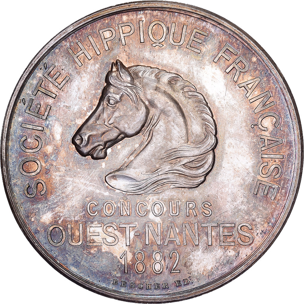 Francia, medaglia, Société Hippique Française, Concours Ouest-Nantes, 1882