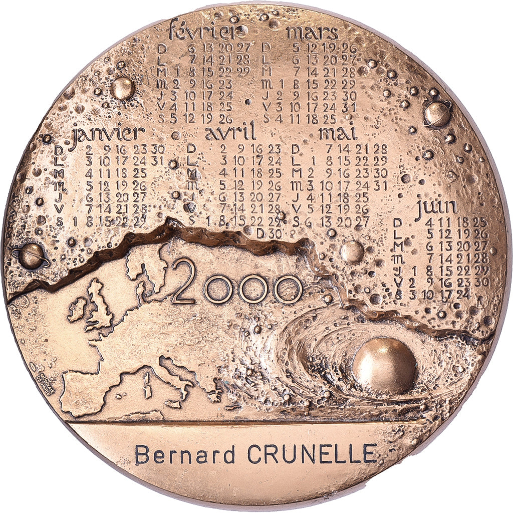 França, medalha, Calendrier, Femme, Europe, 2000, Bronze, Mayot, AU(55-58)