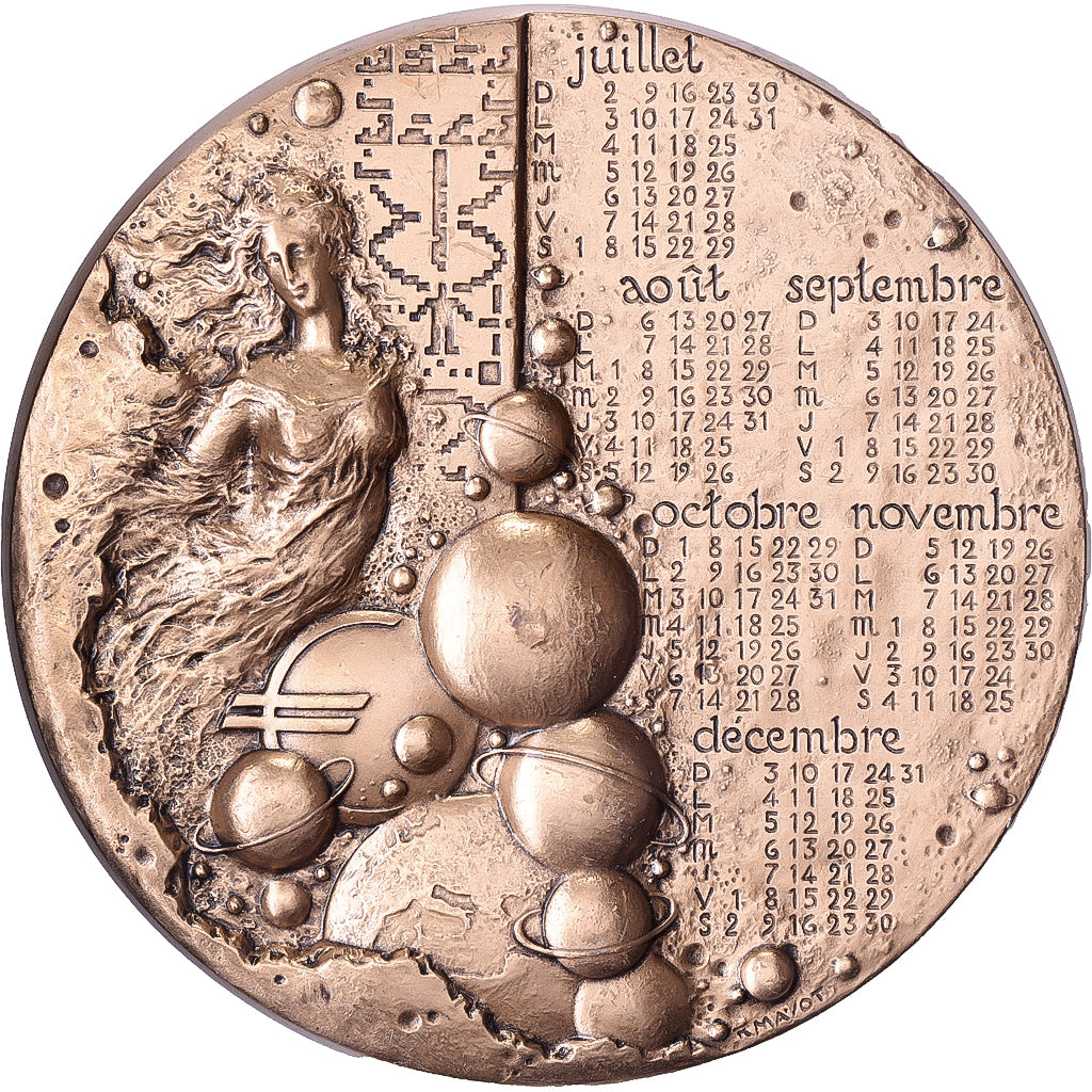 França, medalha, Calendrier, Femme, Europe, 2000, Bronze, Mayot, AU(55-58)