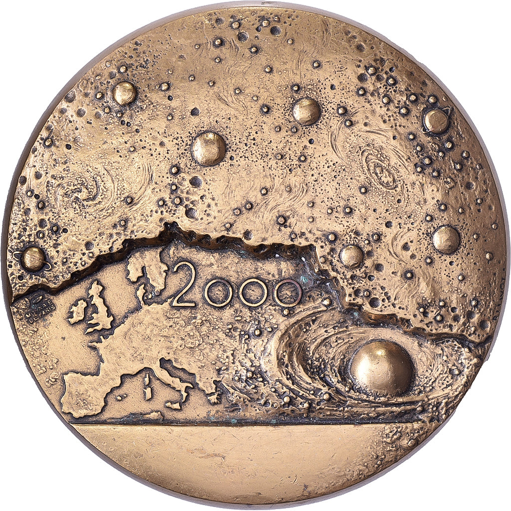 France, Medal, Le Passage à l'An 2000, 2000, Bronze, MDP, AU(50-53)