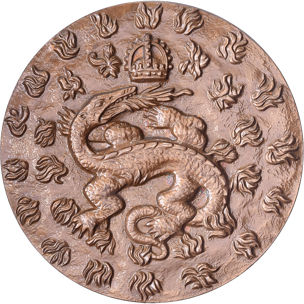 Francia, medaglia, Le Château de Chambord, François Ier, Salamandre, 1967