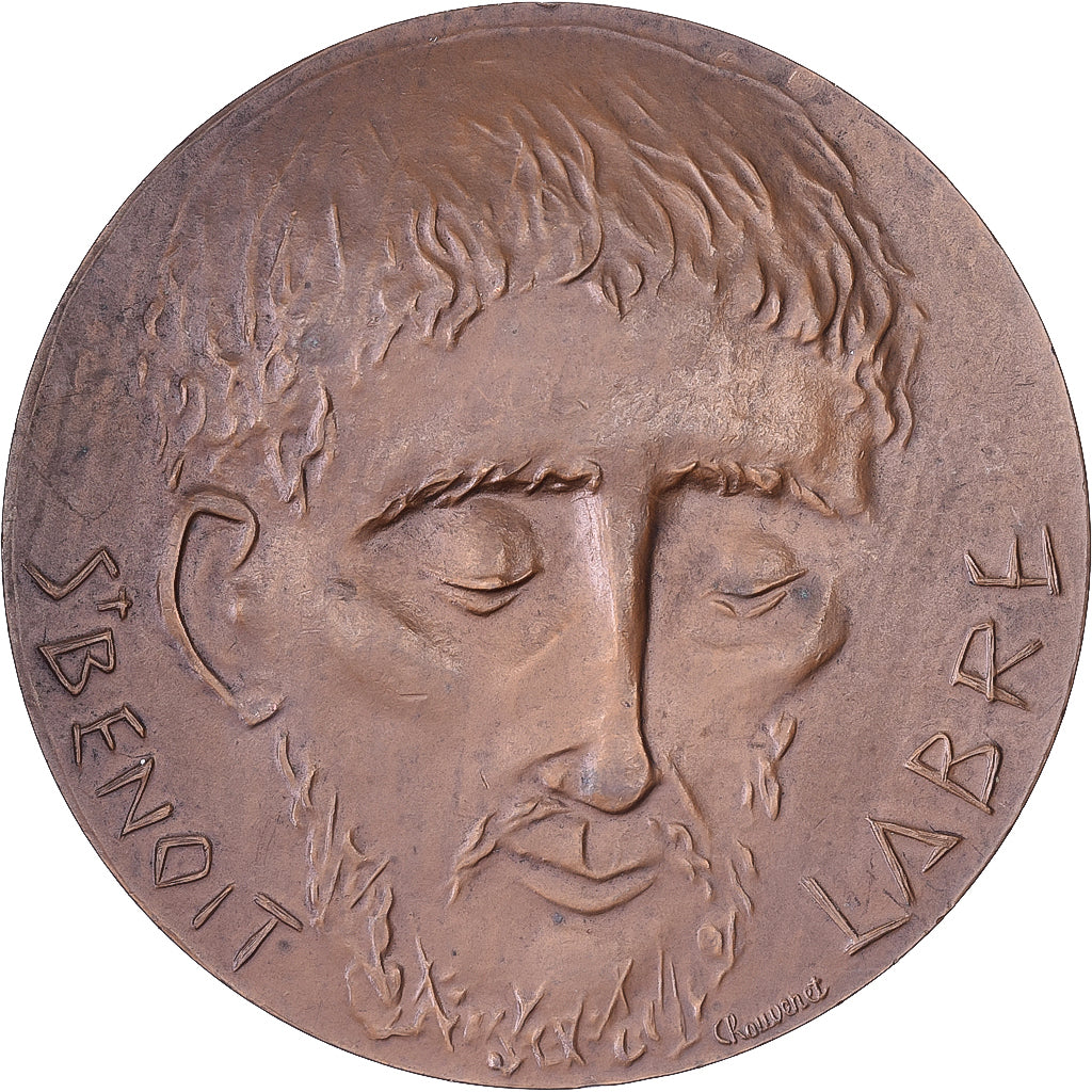 Francia, medaglia, Saint Benoît-Joseph Labre, 1967, Bronzo, Chauvenet, SPL-