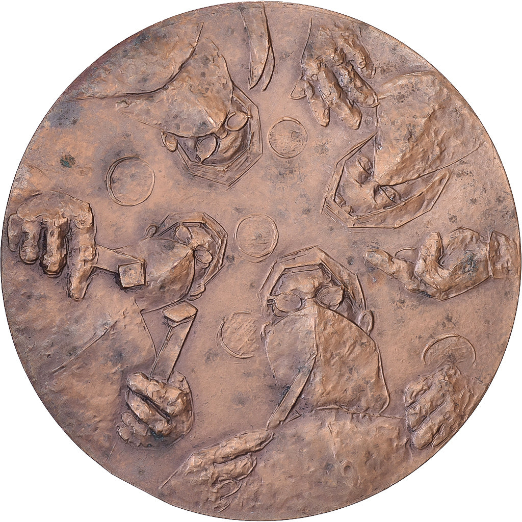 Francia, medaglia, Médecine, Ambroise Paré, 1985, Bronzo, Chauvenet, SPL-