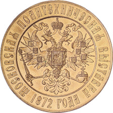 Russie, Médaille, Alexander II, Polytechnic Exhibition in Moscow, 1872, Gilt