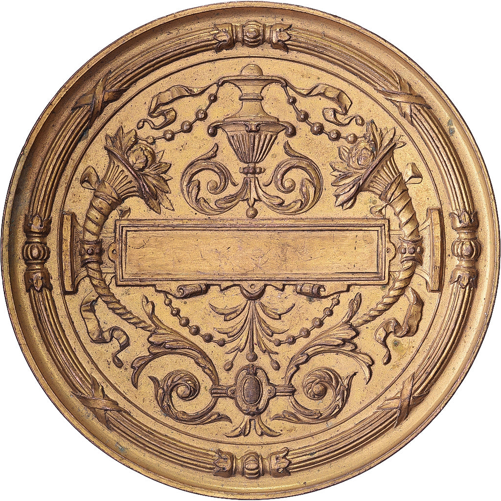 Frankrijk, Medaille, Exposition Internationale, Gilt Tin, Cliché Uniface, ZF