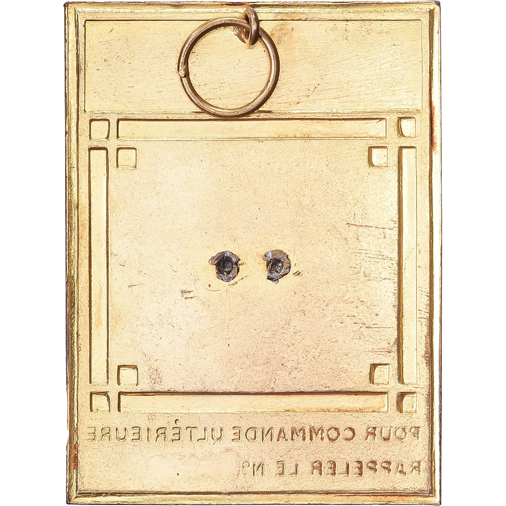 France, Plaque, Publicitaire, Raoul Gunther Tourcoing, Brass, AU(55-58)