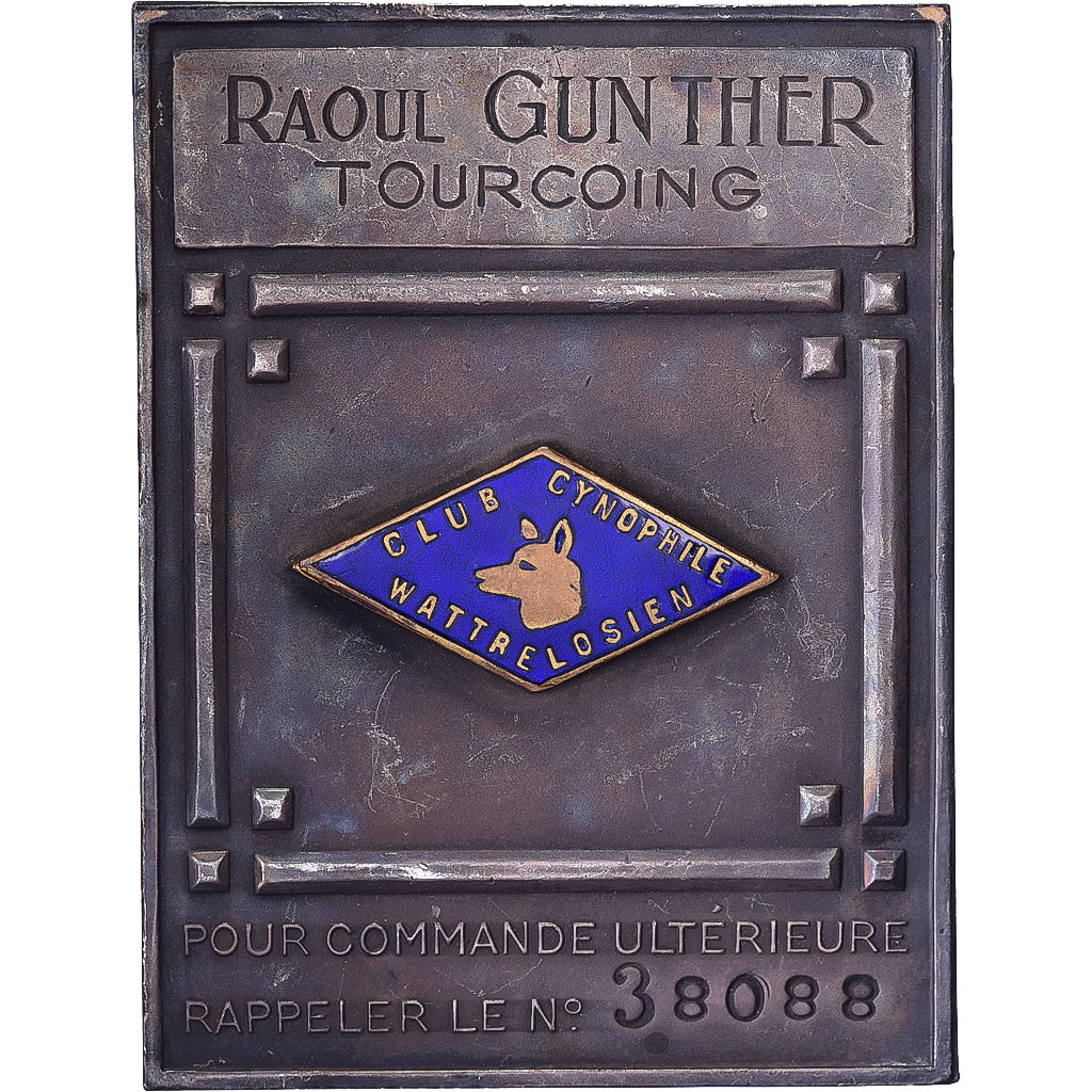 Frankrijk, Plaque, Publicitaire, Raoul Gunther Tourcoing, Métal, PR