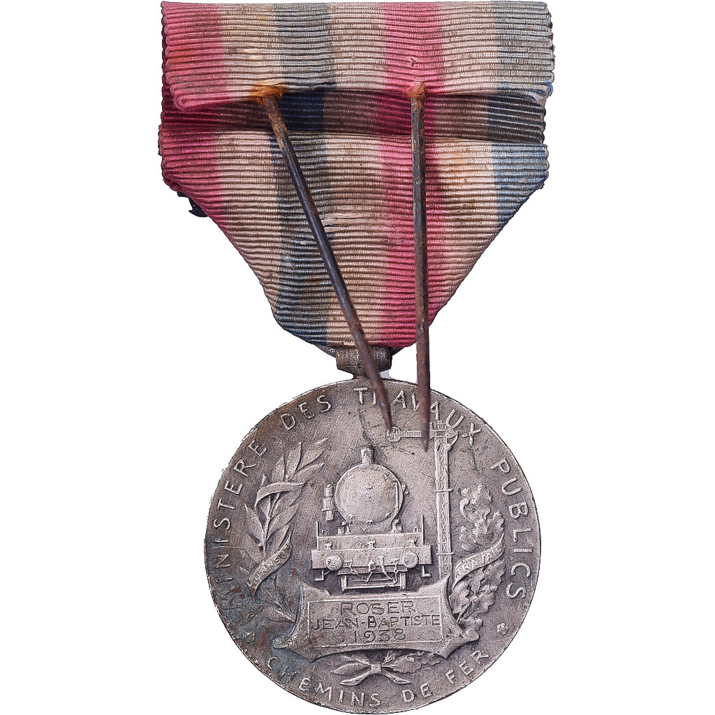 Francia, Honneur des Chemins de Fer, medaglia, 1938, Ottima qualità, O.Roty