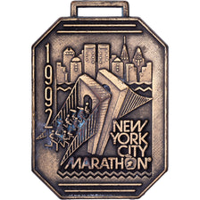 USA, medal, New-York City Marathon, 1992, Métal, EF(40-45)