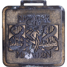 Verenigde Staten, Medaille, New-York City Marathon, 1988, Métal, FR