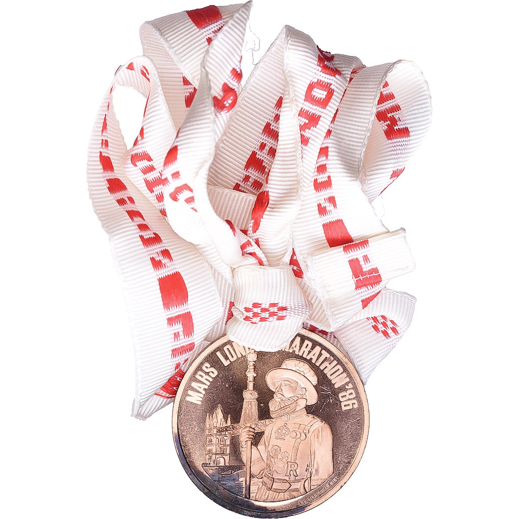 Royaume-Uni, Médaille, Mars London Marathon, 1986, Métal, TTB