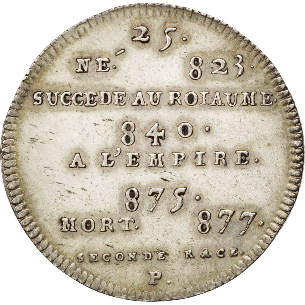 France, Medal, Charles II, History, AU(50-53), Silver