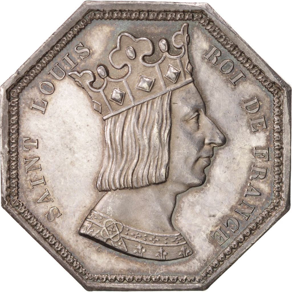France, Token, Saint Louis, Notaires de l'arrondissement de Louviers, Silver