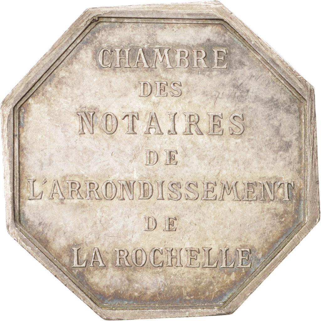 France, Token, Notary, Borrel, AU(55-58), Silver, Lerouge:354
