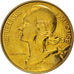 Moneta, Francja, Marianne, 10 Centimes, 1996, MS(63), Aluminium-Brąz, KM:929
