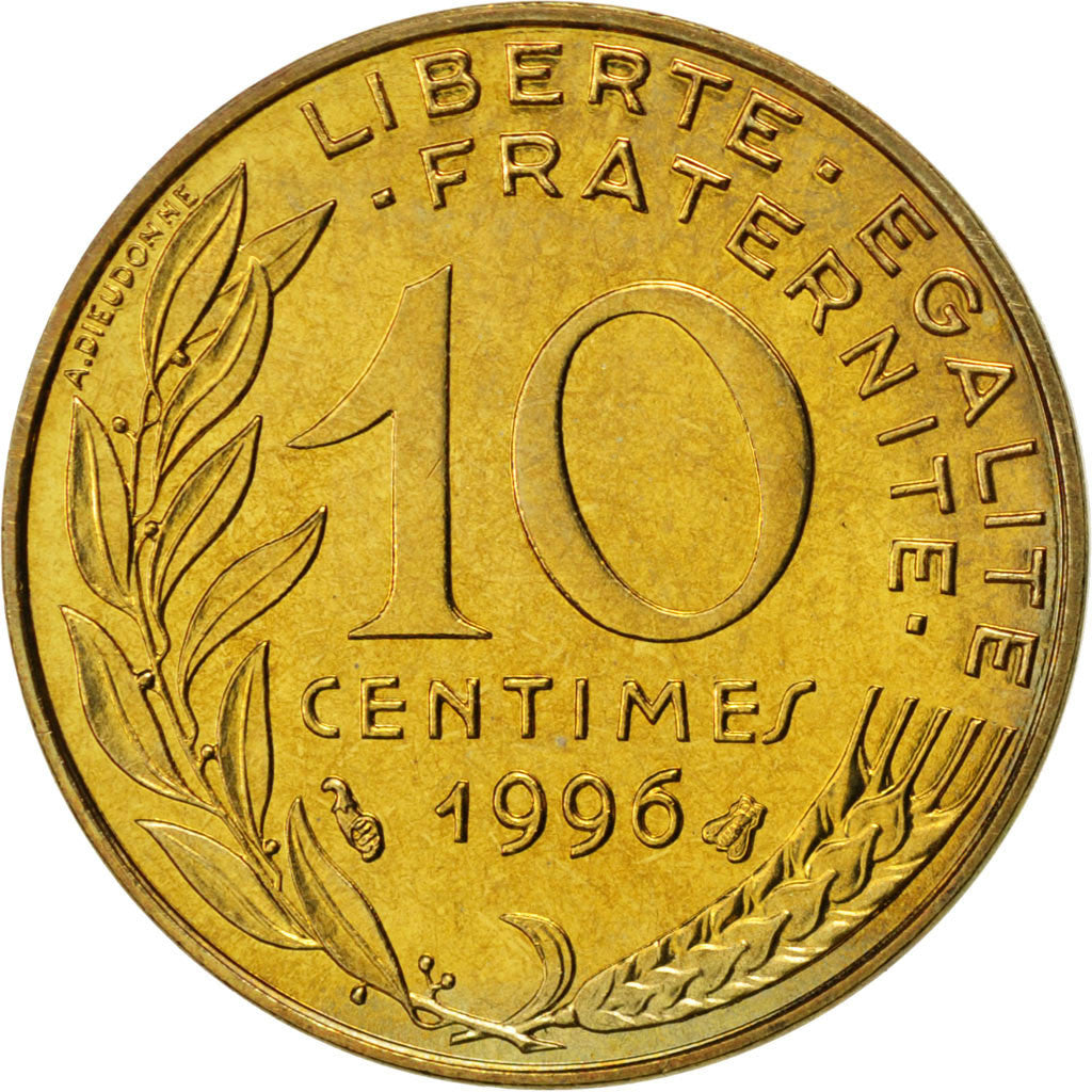 Monnaie, France, Marianne, 10 Centimes, 1996, SPL, Aluminum-Bronze, KM:929