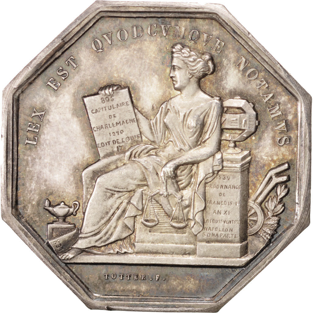 France, Token, Notaires de l'Arrondissement de Villefranche, Rhône, n.d.