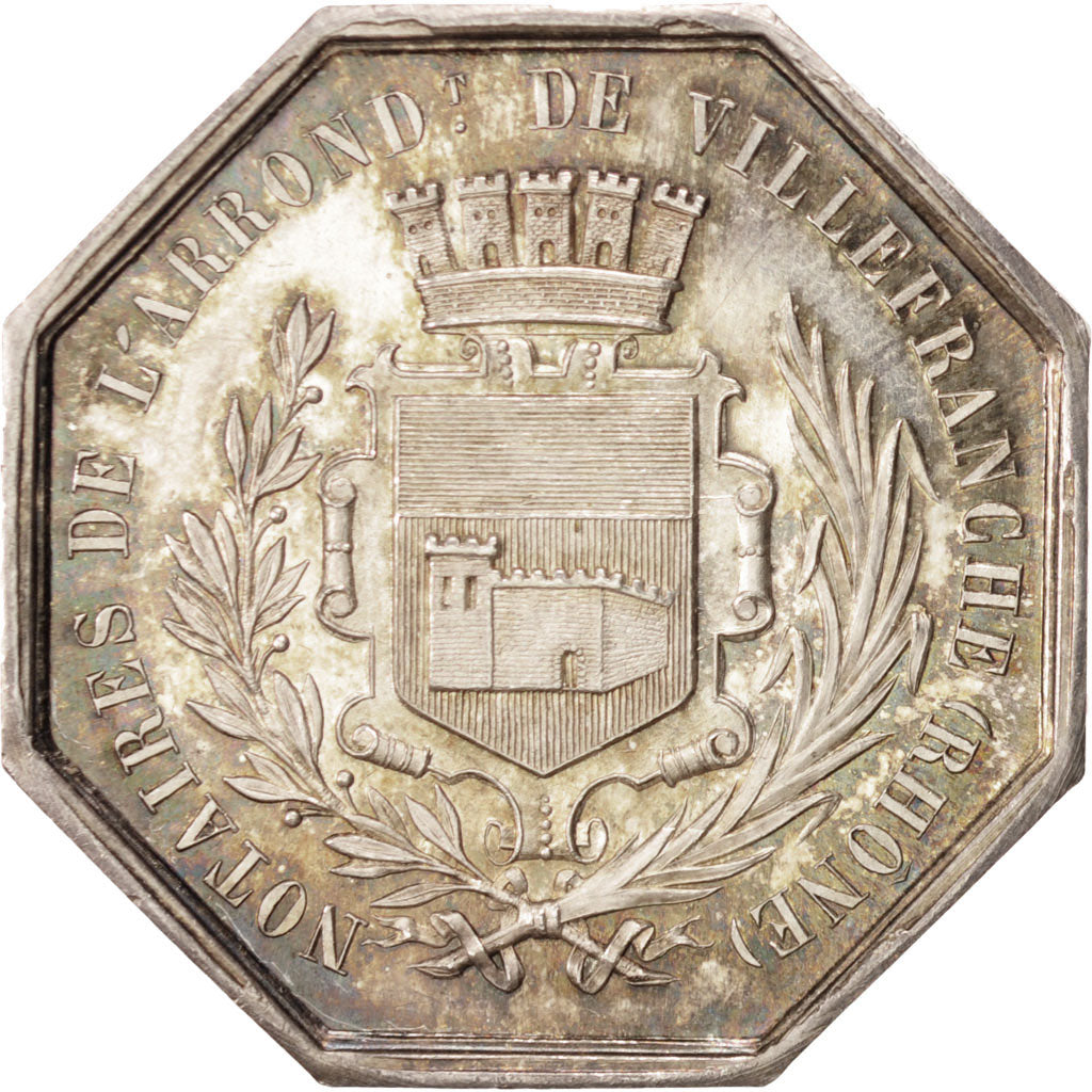 France, Token, Notaires de l'Arrondissement de Villefranche, Rhône, n.d.