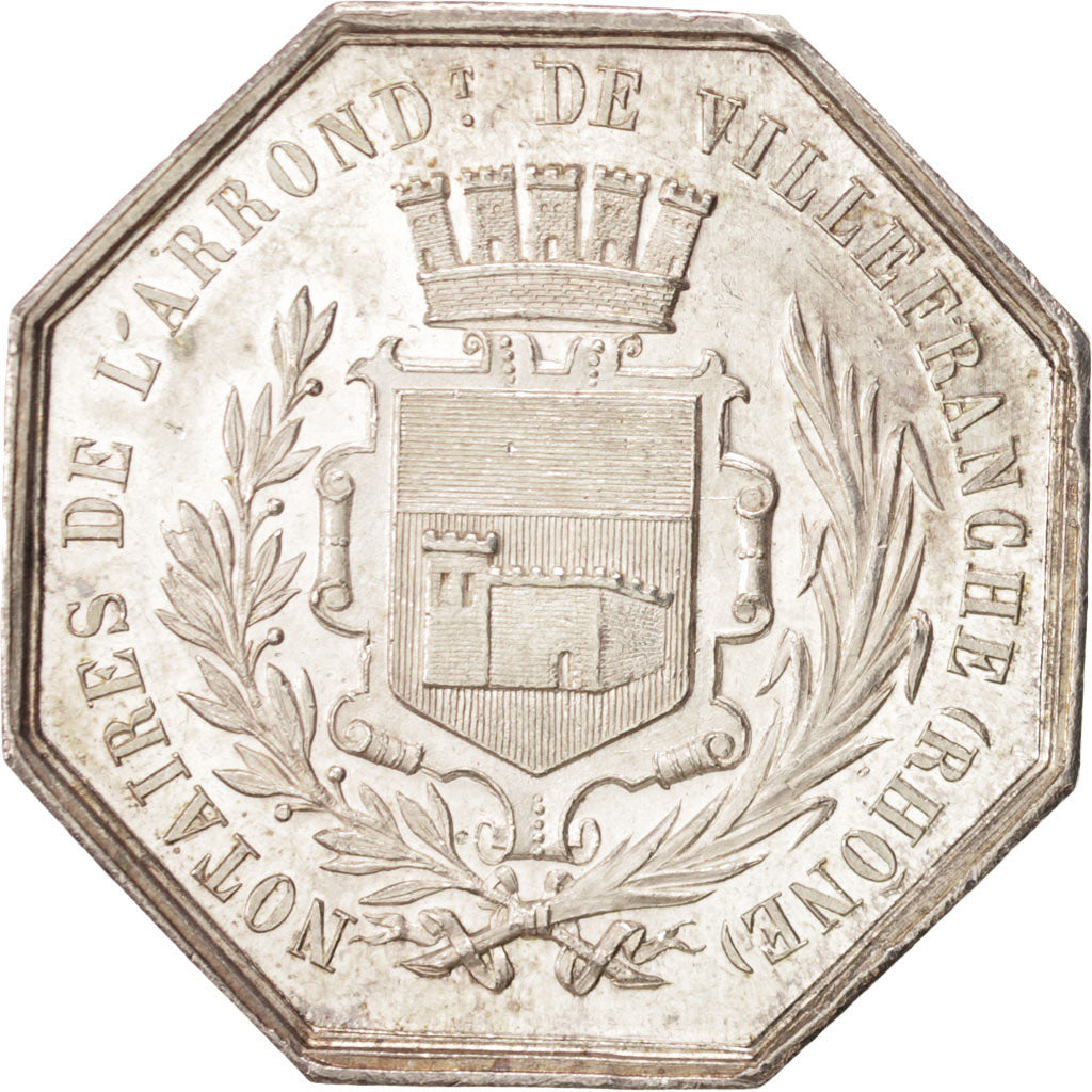 France, Token, Notaires de l'Arrondissement de Villefranche, Rhône, n.d.