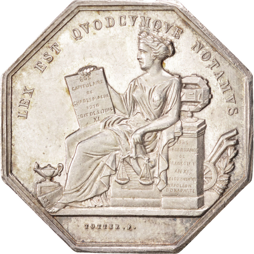 France, Token, Notaires de l'Arrondissement de Villefranche, Rhône, n.d.
