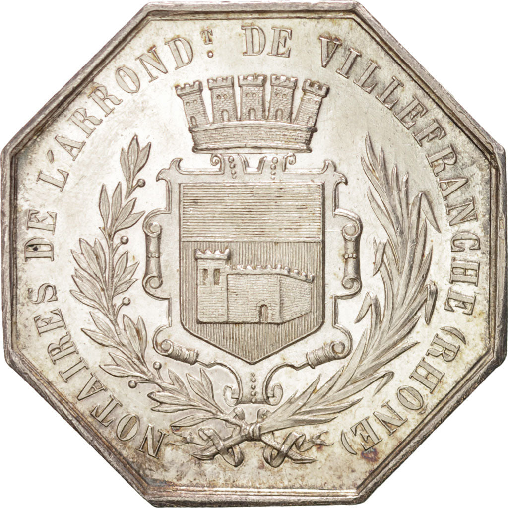 France, Token, Notaires de l'Arrondissement de Villefranche, Rhône, n.d.