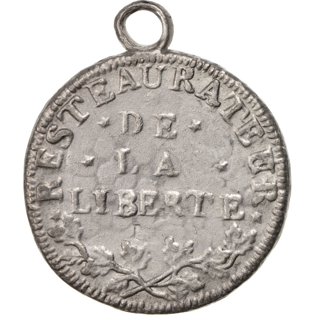 França, medalha, Bonaparte, Restaurateur de la Liberté, 1795-1799, Estanho