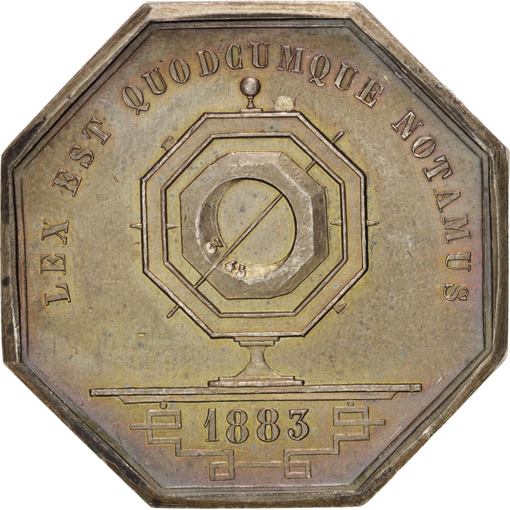 France, Token, Notary, MS(60-62), Silver, Lerouge:175