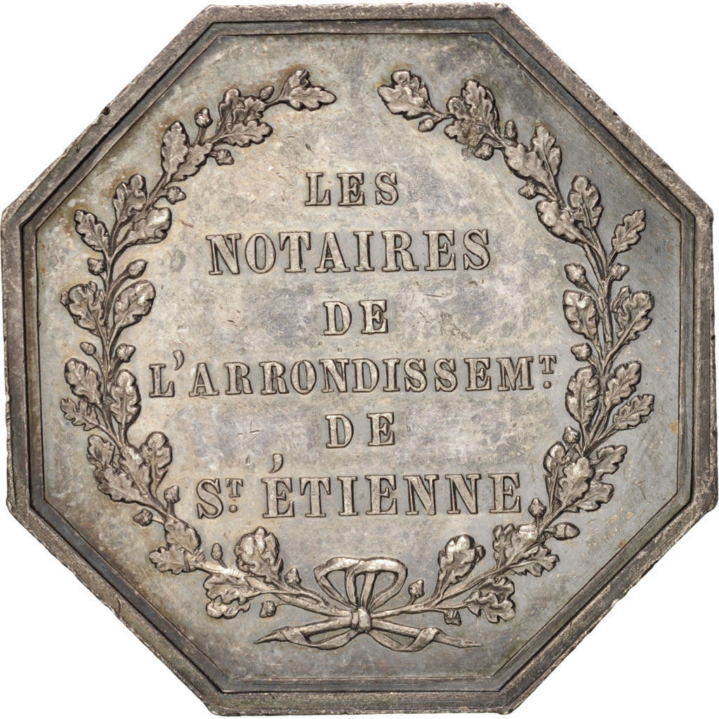 France, Token, Notary, AU(55-58), Silver, Lerouge:366