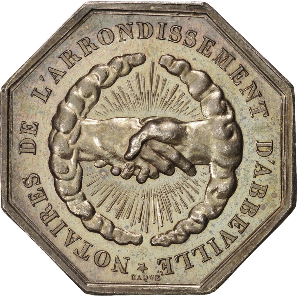 France, Token, Notary, AU(55-58), Silver, Lerouge:1