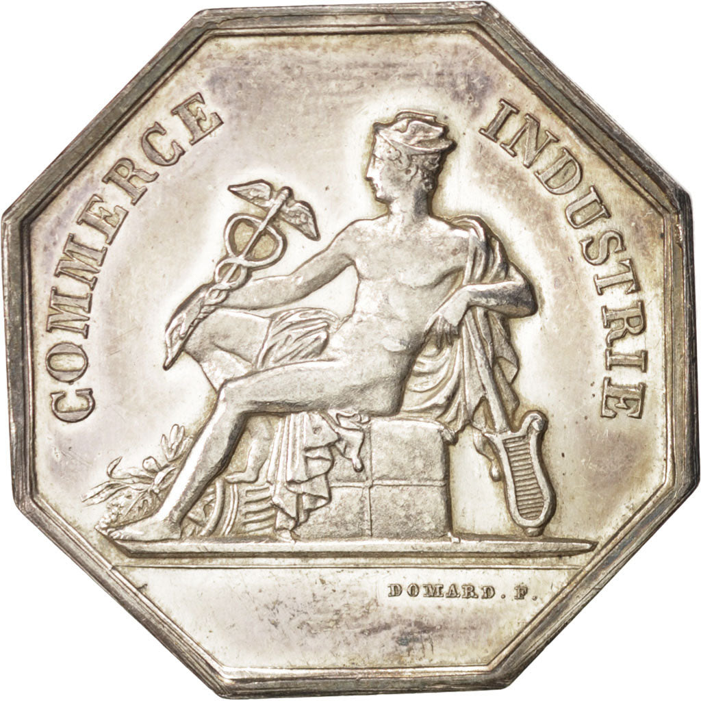 Frankrijk, Token, Chambre de Commerce de Valenciennes, 1836, Zilver, PR