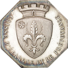 France, Token, Savings Bank, 1902, AU(55-58), Silver