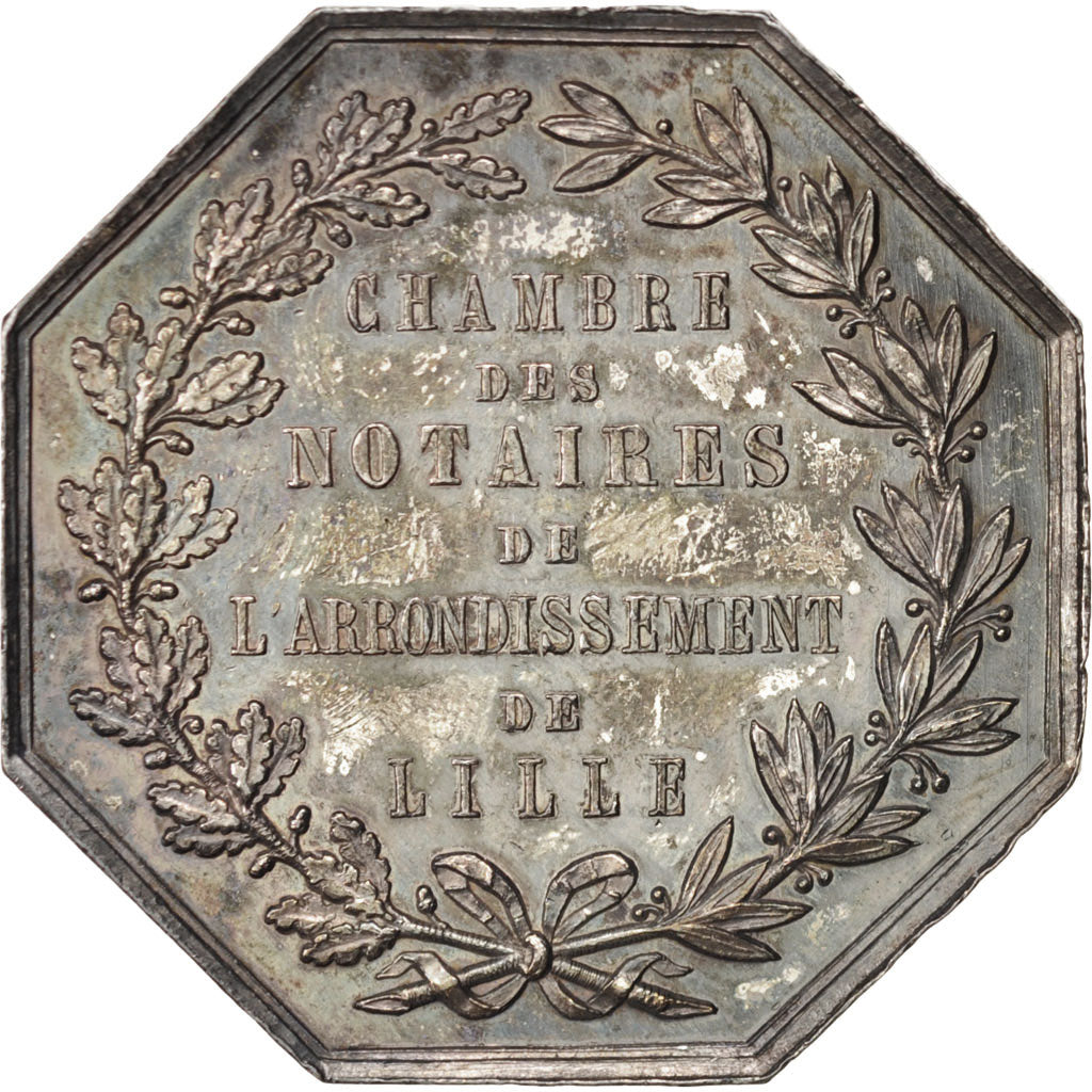 France, Token, Notary, AU(50-53), Silver, Lerouge:161