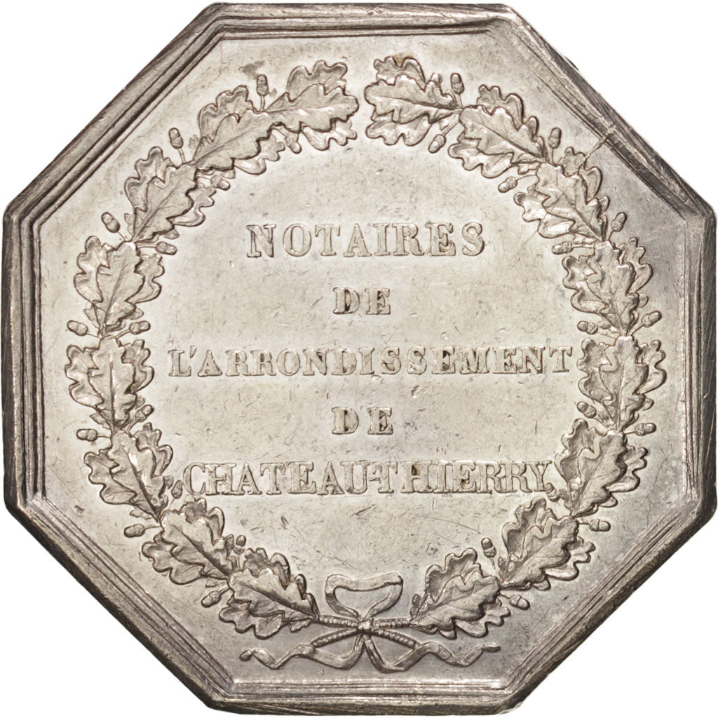 France, Token, Notary, Dubois, AU(50-53), Silver