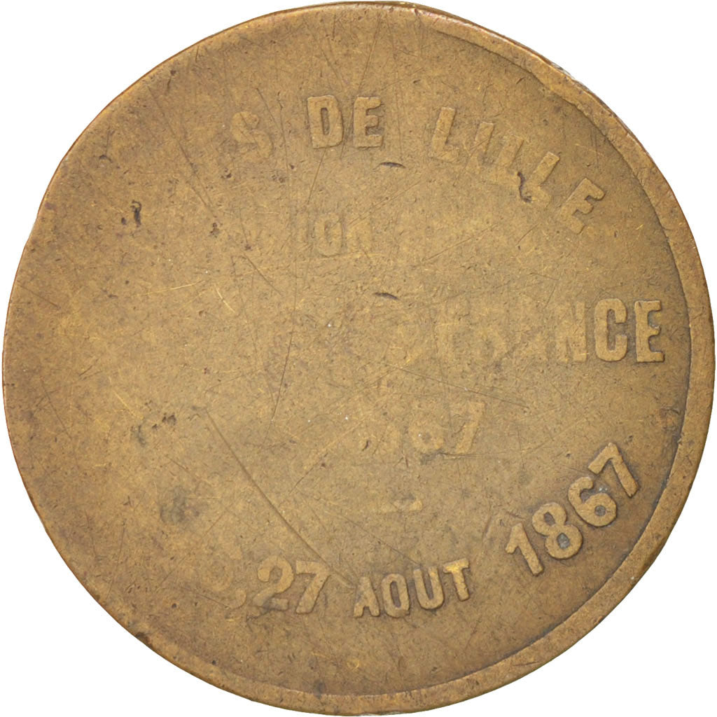 Frankreich, Medal, Second French Empire, 1867, S+, Kupfer