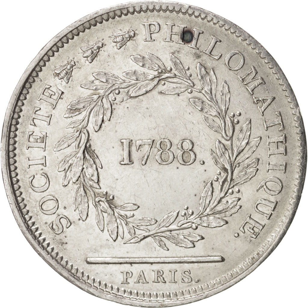 France, Token, Instruction and Education, 1788, AU(55-58), Silver