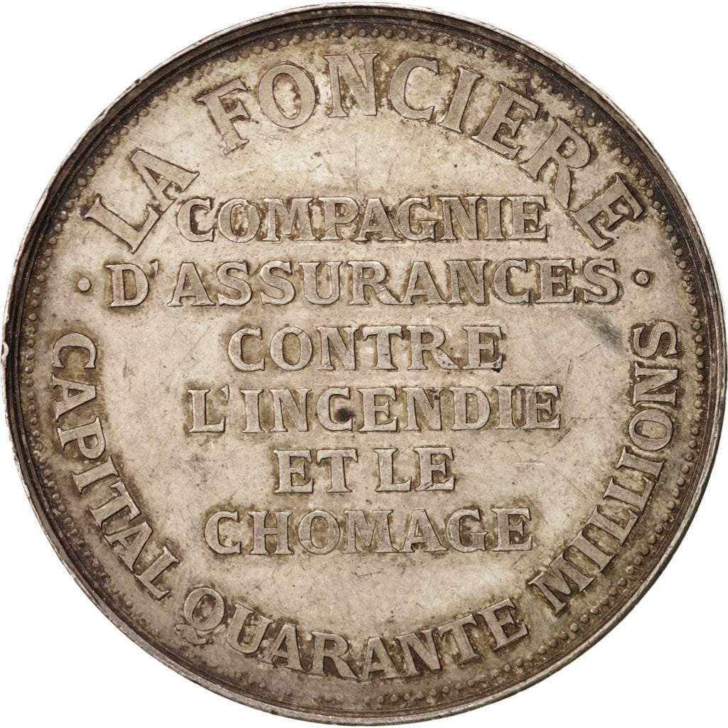 France, Token, Insurance, Stern, EF(40-45), Silver, Gailhouste:253