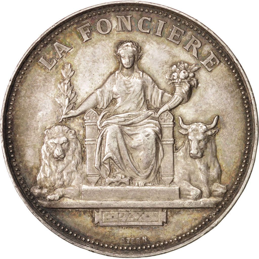 France, Token, Insurance, Stern, AU(55-58), Silver, Gailhouste:253