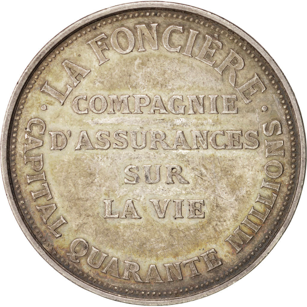 France, Token, Insurance, Stern, AU(55-58), Silver, Gailhouste:253
