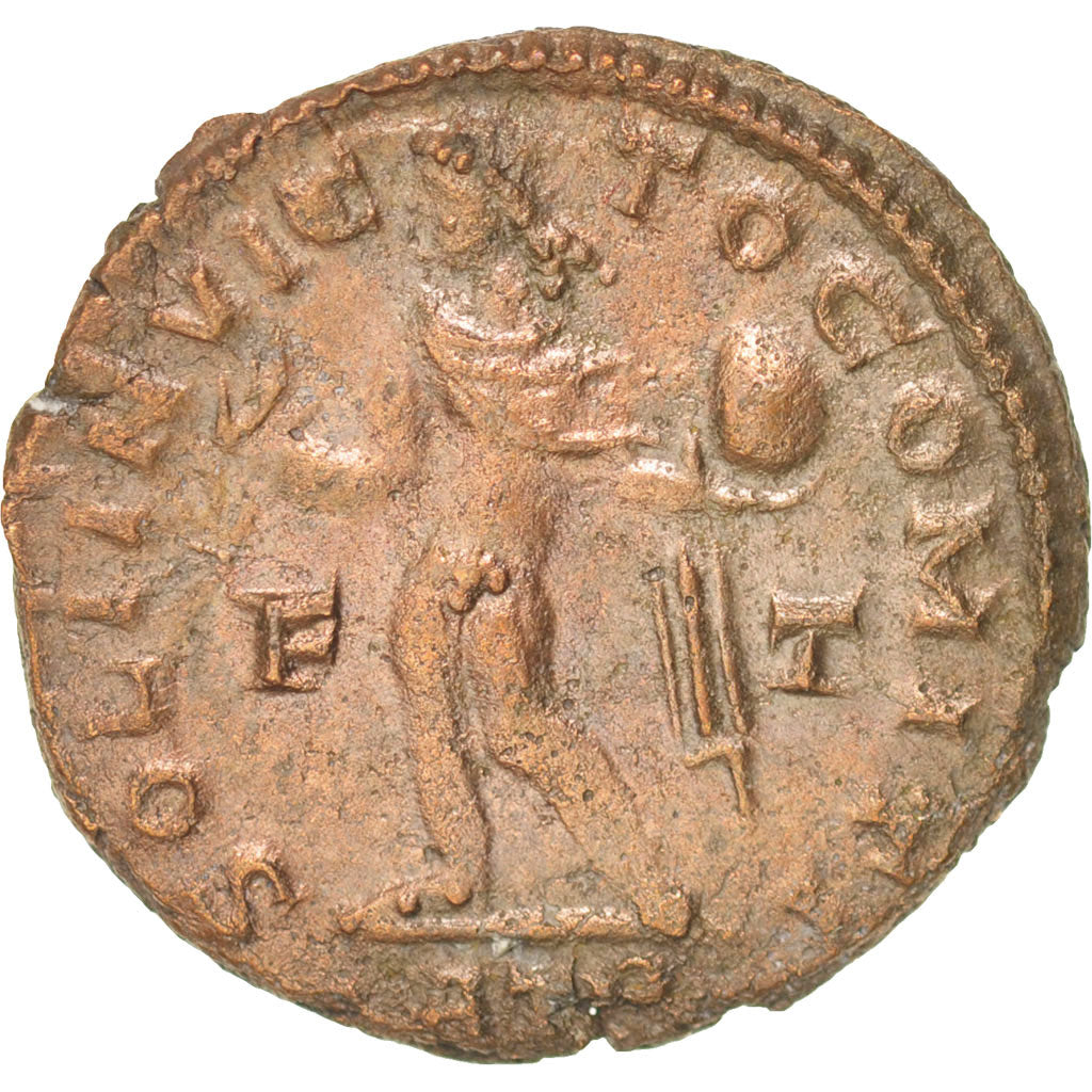 Moneta, Constantine I, Follis, Trier, BB+, Rame, RIC:97