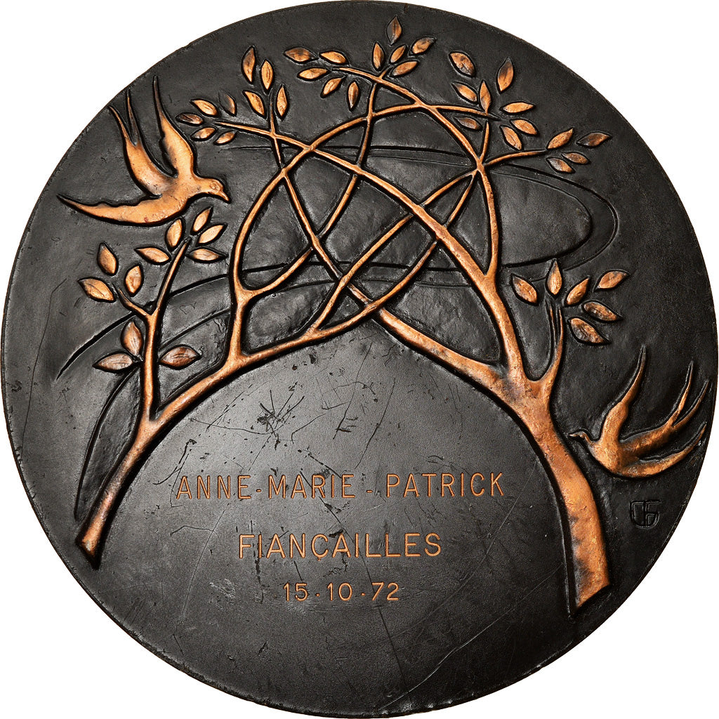 France, Medal, Médaille de Fiançailles, Religions & beliefs, 1972, Thurotte