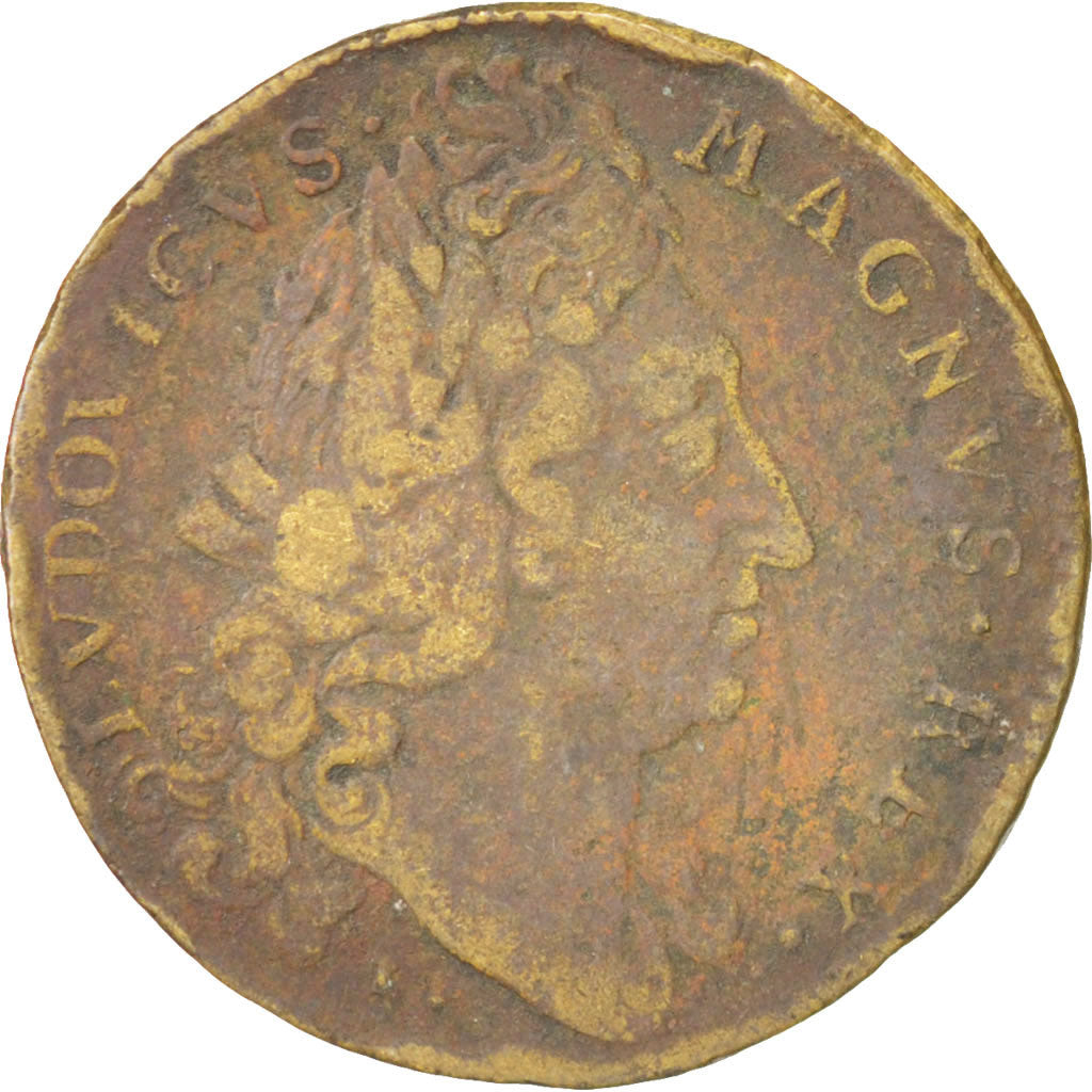 France, Jeton, Royal, Louis XIV, TB, Laiton, Feuardent:14728