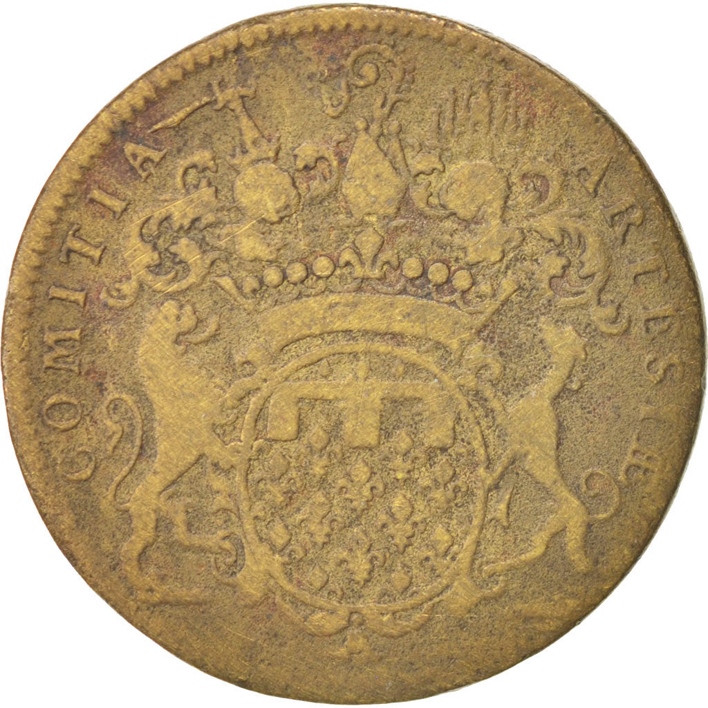 France, Token, Royal, Louis XV, VF(30-35), Brass