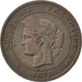 Coin, France, Cérès, 10 Centimes, 1873, Bordeaux, VF(30-35), Bronze, KM:815.2