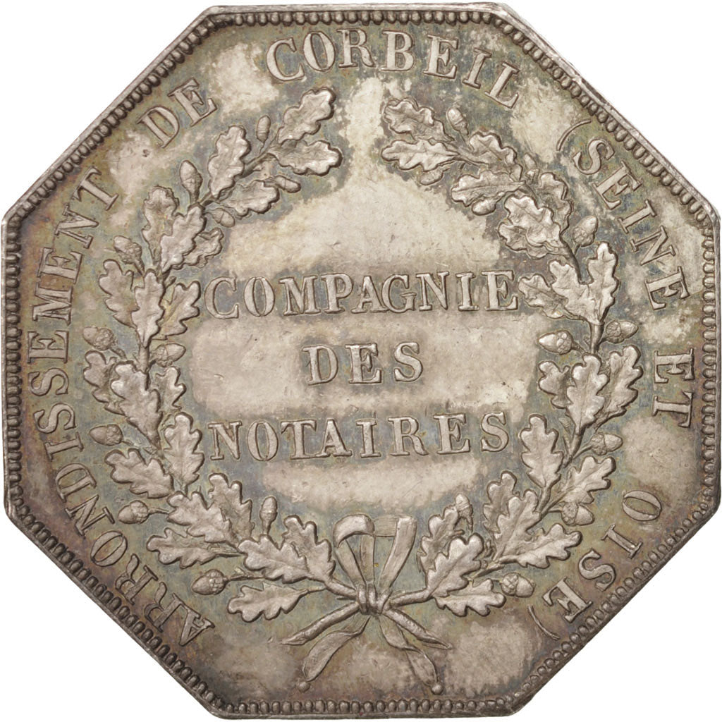 France, Jeton, Notary, SUP+, Argent, Lerouge:107